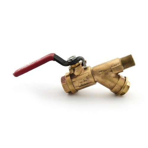 Gun Metal Ball Valve with Strainer Screwed Ends, PN-20