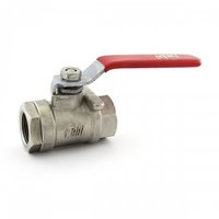 C.S.S. Two Piece Investment Casting Ball Valve - SS 316 Trim, 50m Height, 60mm Length, Golden Color | Renewable Seat, Full Bore, Medium Pressure for Water, Steam, and Oil