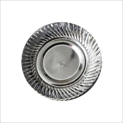 Round Plain Silver Paper Plates