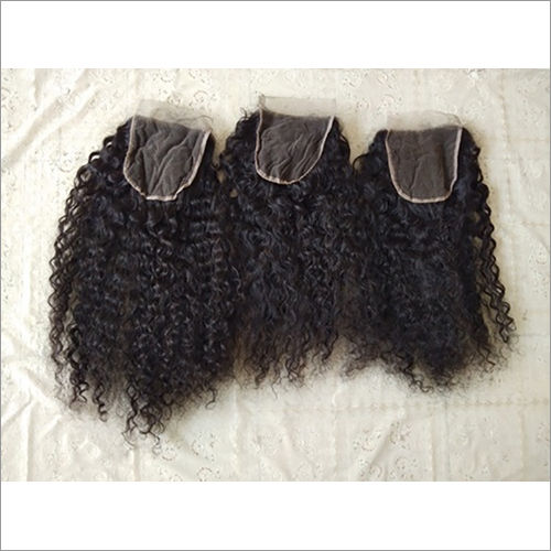 Deep Curly Lace Closure - Hair Grade: Remy Hair