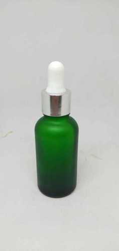 Cosmetic Green Glass Bottle