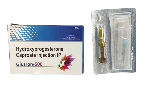 Glutron 500 Hydroxyprogesterone Injection IP