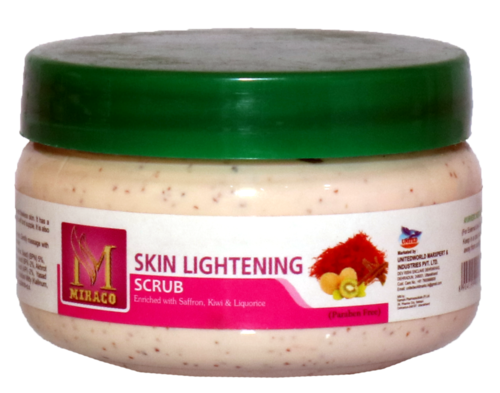 Miraco Skin Lightening Scrub - Herbal Cream Formulation | Gentle Skin Toning, Moisturizing, and Brightening for All Skin Types