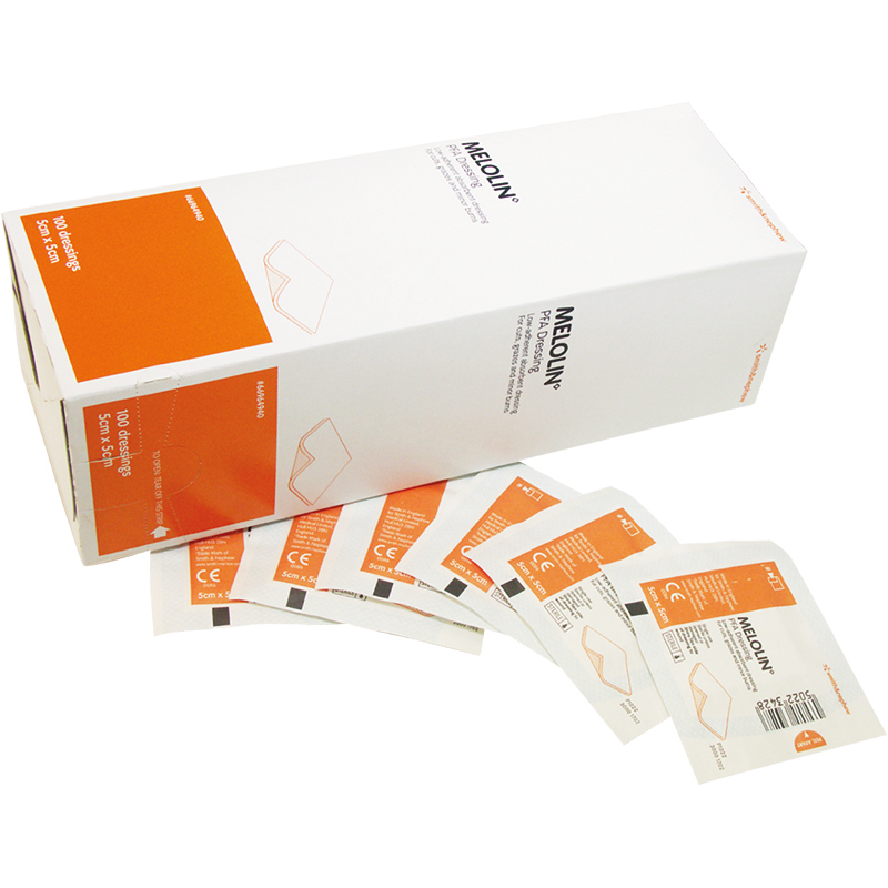 Melolin Dressings, 5x5cm, Pack of 5