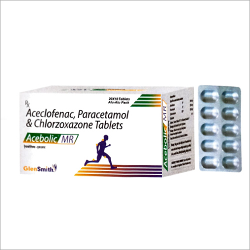 Aceclofenac Paracetamol And Chlorzoxazone Tablets Ingredients: Acceclofenac + Pcm+ Clorzoxazone