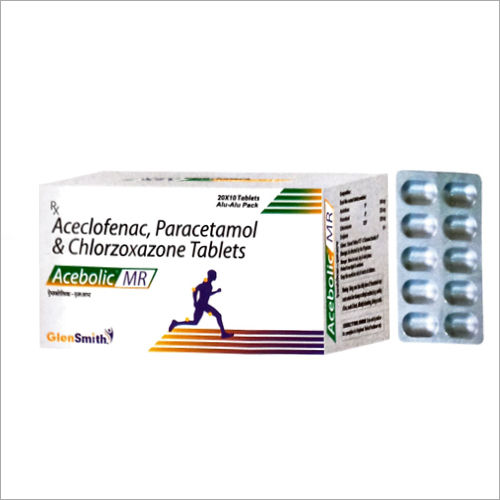 Aceclofenac Paracetamol And Chlorzoxazone Tablets Ingredients: Acceclofenac + Pcm+ Clorzoxazone