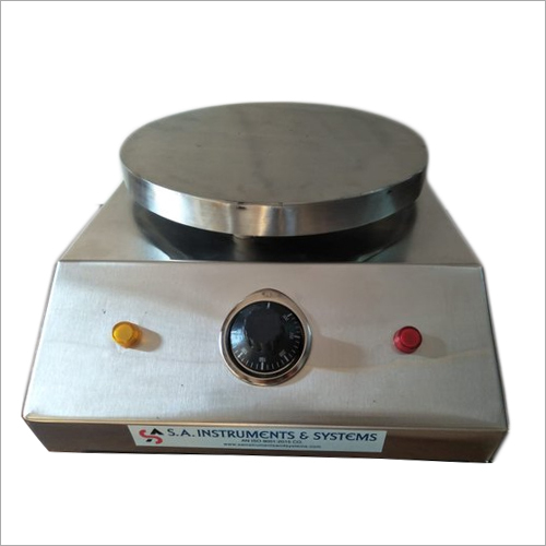 Round Hot Plate - Stainless Steel, 230 Volt Power | Ideal for Pharmaceutical Laboratory Research and Education, 12-Month Warranty