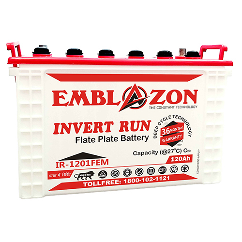 Invert Run Flate Plate Battery