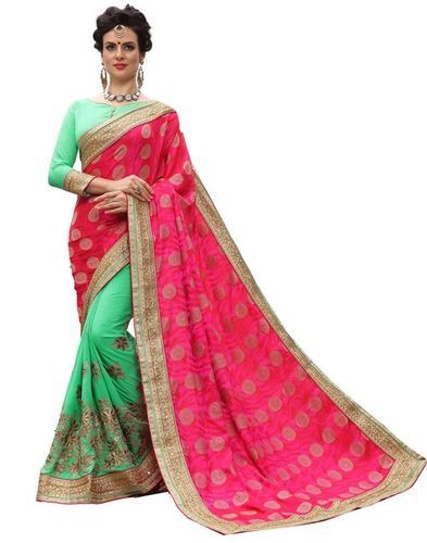 Heavy Sari Indian Mirror Wedding Party Wear Designer Bollywood Silk Ethnic  Saree | eBay