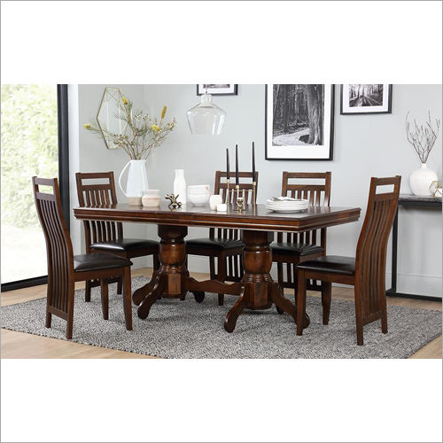 Teak Wood Dining Table Set