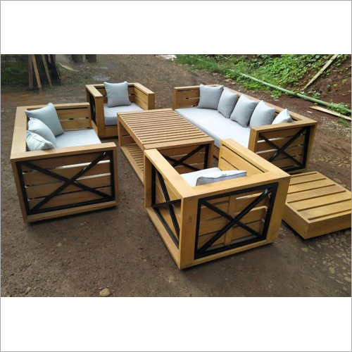 Patio Wooden Sofa Set