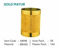 Golden Brass Glass