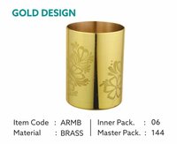 Designer Brass Glass