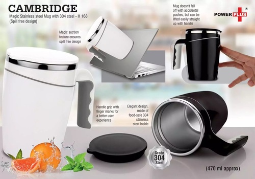 Cambridge Magic Stainless Steel Mug With 304 Steel Spill