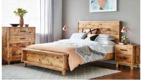 Handmade Wooden Bed Set