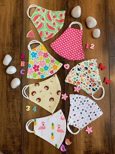 Cotton Printed Kids Face Mask 0001