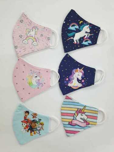 Cotton Printed Kids Face Mask 0002