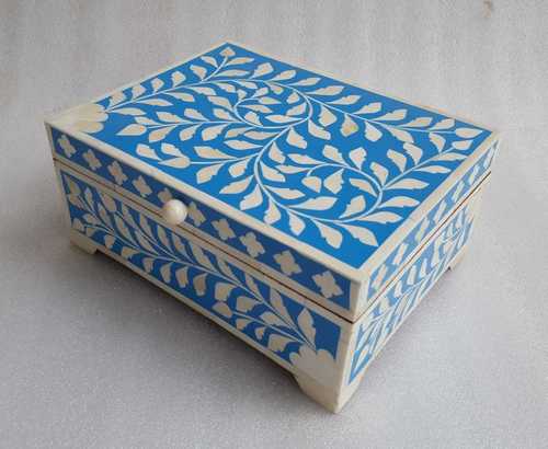 Bone Inlay Square Box