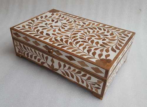 Bone Inlay Brown Box