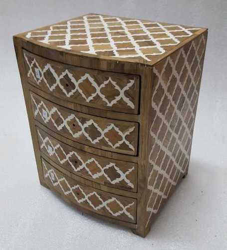 Bone Inlay 3 Drawer Box