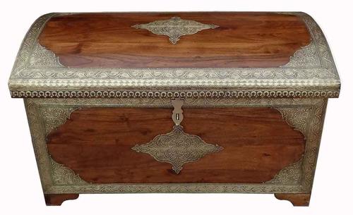 Wooden Brass Fitted trunk box