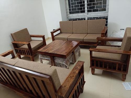 Sheesham Wood sofa set with table