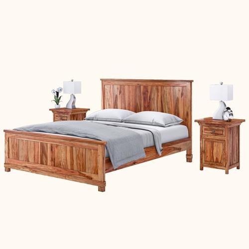 Sheesham Wood Modern Bed