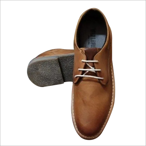 Leather Mens Brown Casual Shoes