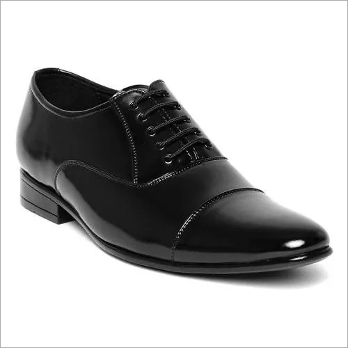 Black Mens Leather Stylish Formal Shoes