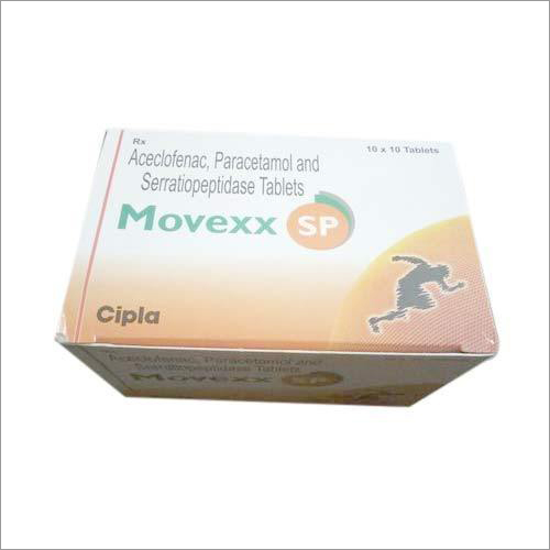 Aceclofenac - Paracetamol And Serratiopeptidase Tablets