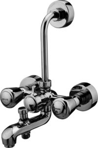 Wall Mixer 3 in 1 with Wall Flange(provision for over head shower & Hand Shower)