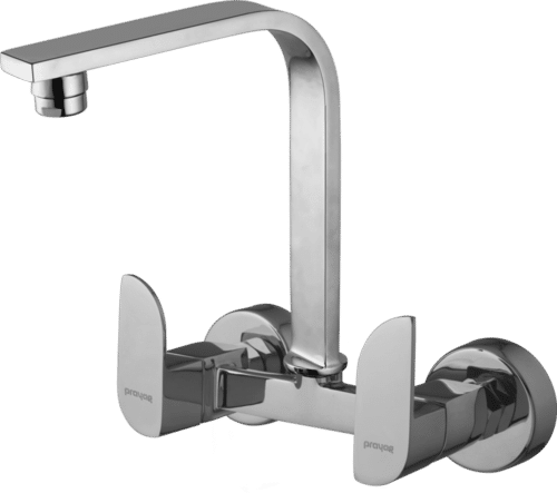 Silver Sink Mixer With Regular Spout W-M