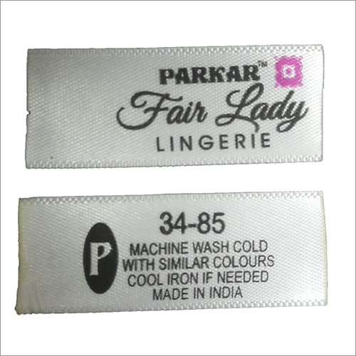 Multicolor Satin Printed Label