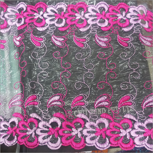 Available In Different Color 10 Inch Net Multi Embroidery