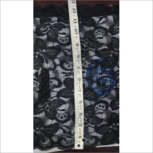 Cotton 12 Inch Black Net Lace