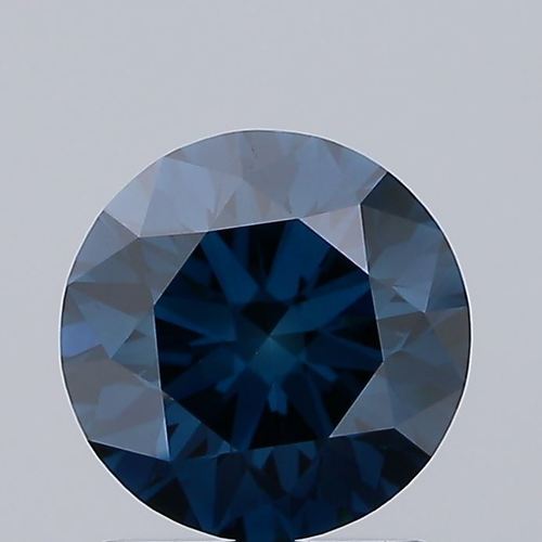 Blue Color 1.30ct Lab Grown Diamond CVD VS1 Round Brilliant Cut IGI Crtified