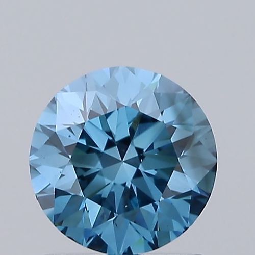 Blue Color 1.02ct Lab Grown Diamond CVD VS2 Round Brilliant Cut IGI Crtified