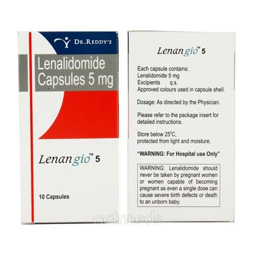 Lenangio - Lenalidomide 5mg Red Capsules, 30 Count | Anti-HIV Treatment, Safe Formula, Easy to Use