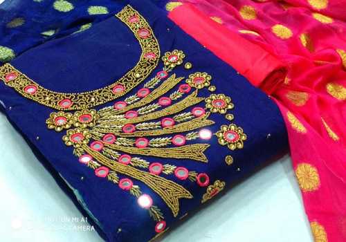 CHANDERI DRESS MATERIAL