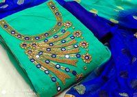 CHANDERI DRESS MATERIAL