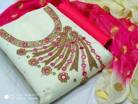 CHANDERI DRESS MATERIAL