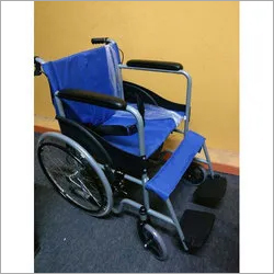 Folding Wheel Chair - Steel Frame, Lightweight Design | Compact Folding Mechanism, Enhanced Portability