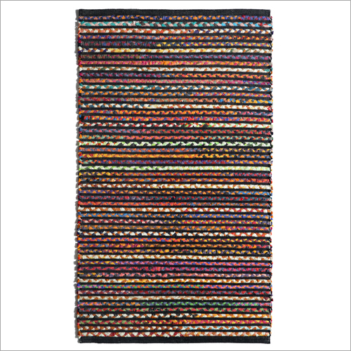 Handwoven Cotton And Chindi Rug By BAROQUE DESIGNS