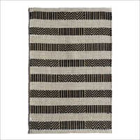 Handwoven Jute and Cotton Rug