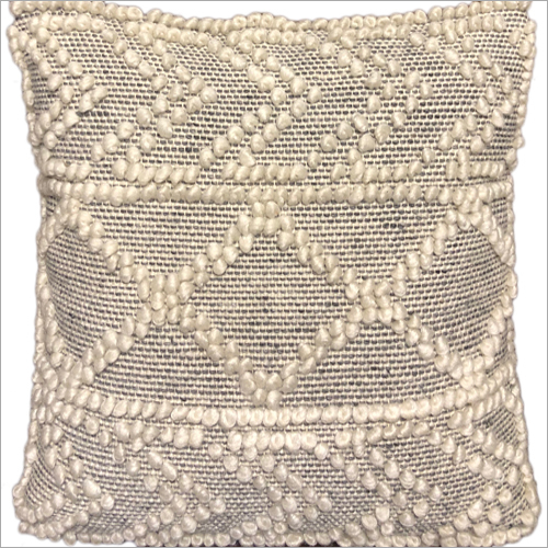 Designer  Wool And Polyester Cushion Cover