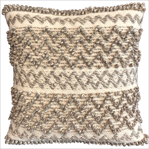 Modern Wool and Polyester Cushion Cover