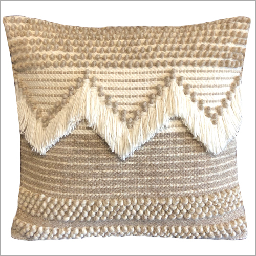 Stylish  Wool and Polyester Cushion Cover