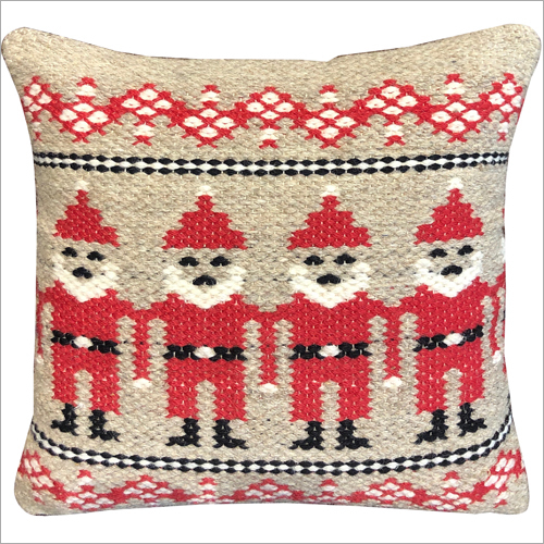 Printed Handwoven Woollen Cushion Cover