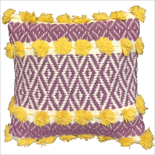 Fancy Handwoven Woollen Cushion Cover