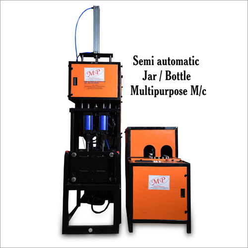 Semi Automatic Jar Cum Bottle Machines - Steel, 72x48x100 Inches, 1.5 Hp Motor | Easy Operation, High Efficiency, Durable Design